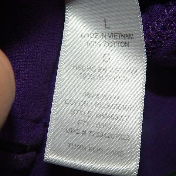 MILEY CYRUS MAX AZRIA women's large purple full zip hooded jacket with pockets - Picture 10 of 11